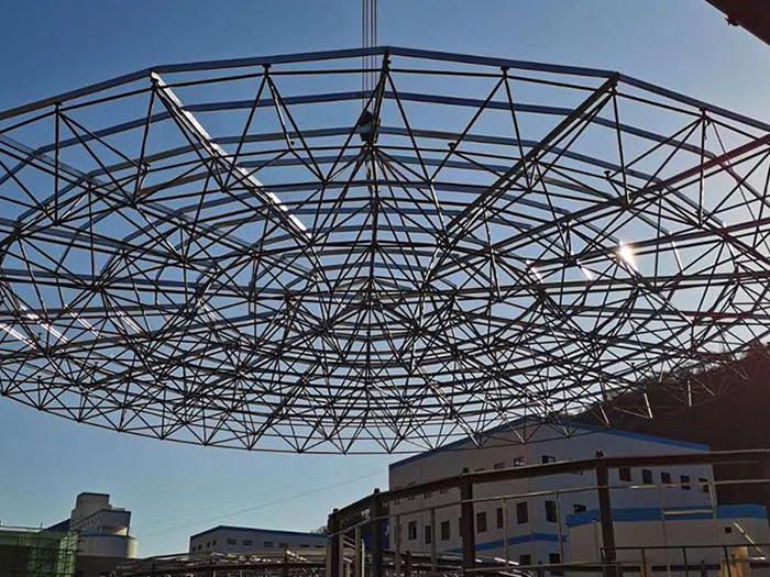 昌平螺栓球网架工程施工现场